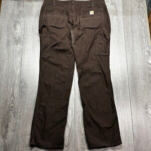 Carhartt Loose Fit Carpenter Pants Brown Canvas Utility Work Y2k 18 Tall